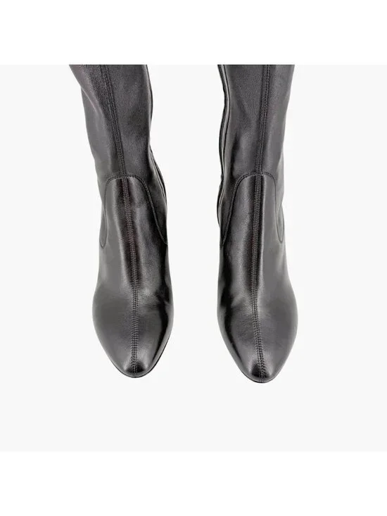 Saint Laurent Loulou YSL Thigh High Over The Knee Boots Black Size 38.5 US 8.5 - Picture 3 of 15